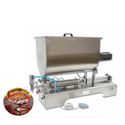 Μηχανή πλήρωσης σάλτσας πάστας οριζόντιας ανάμειξης σχήματος U